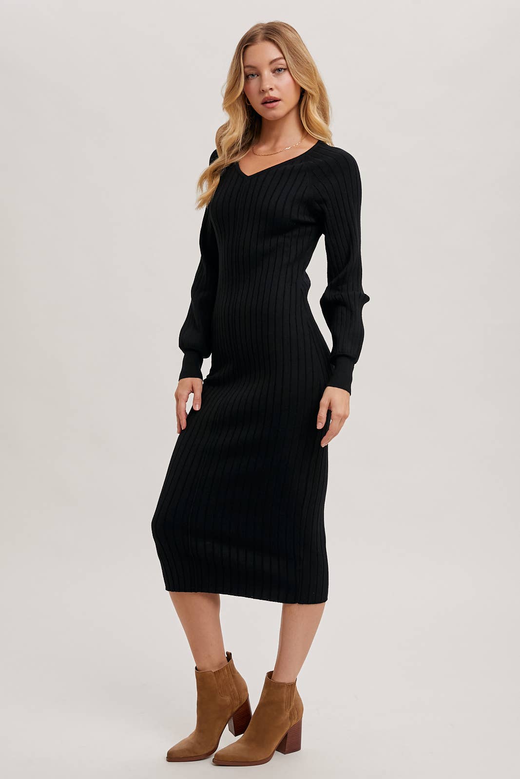 BELLA SWEATER MIDI DRESS