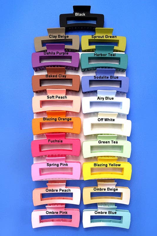 LARGE CLASSIC MATTE HAIR CLAW CLIPS