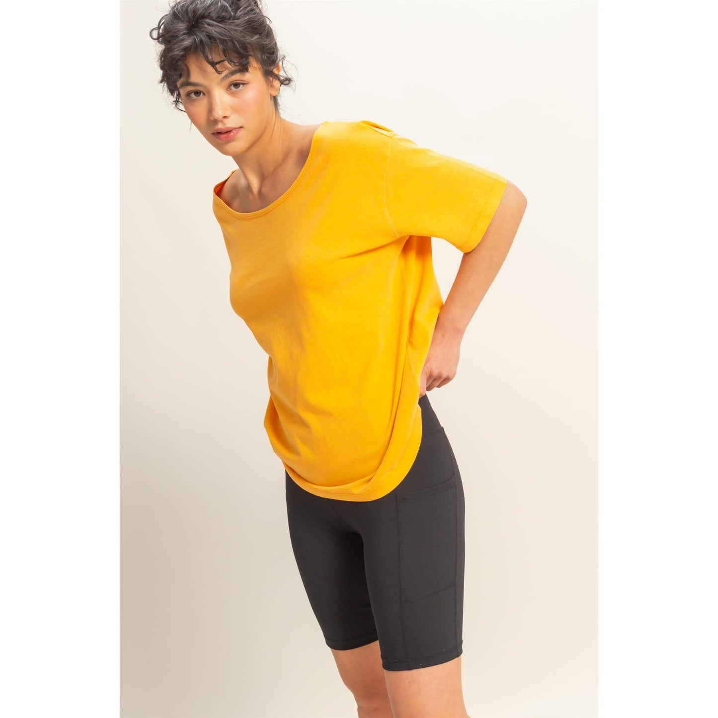 Boat Neck Basic Tee