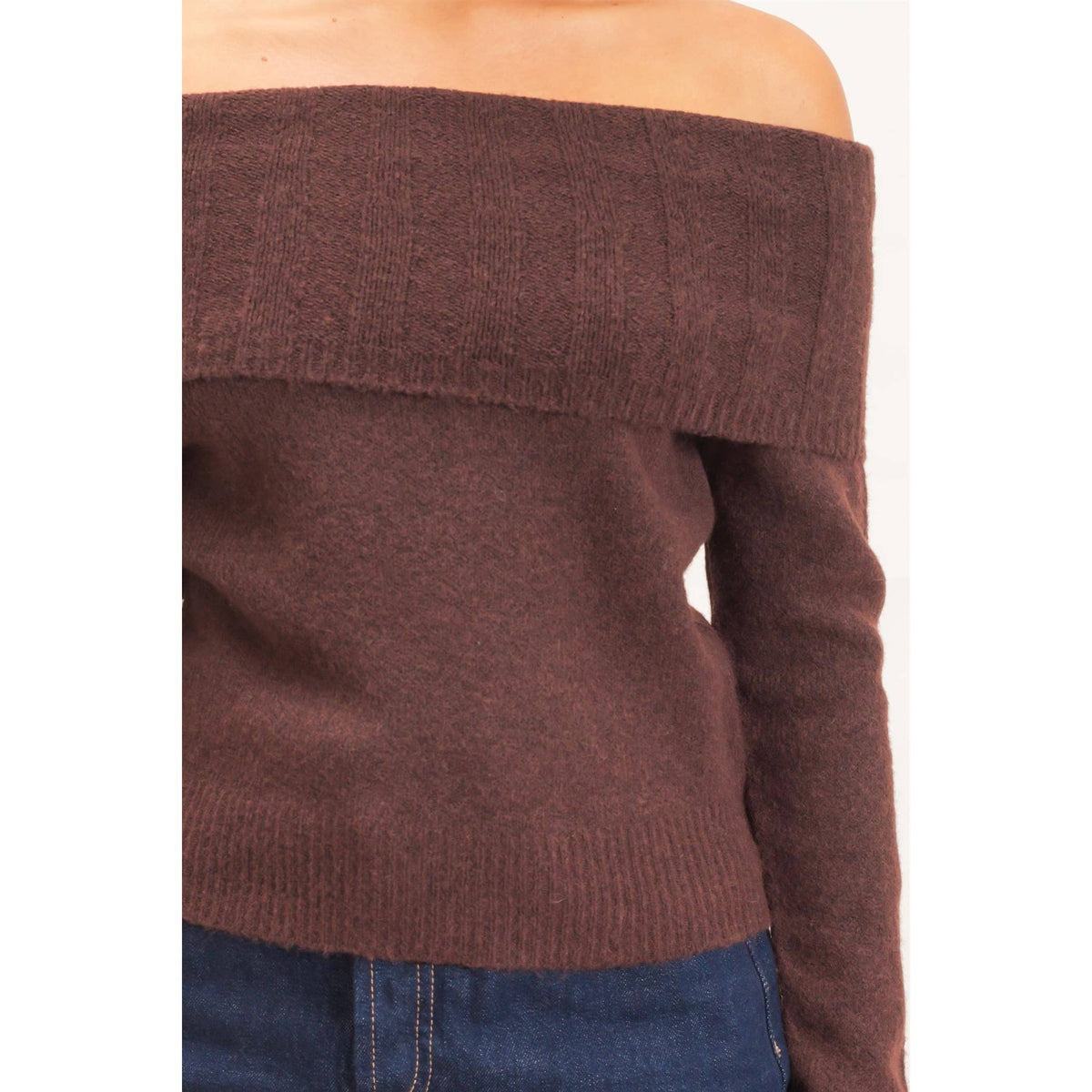 Off-Shoulder Sweater