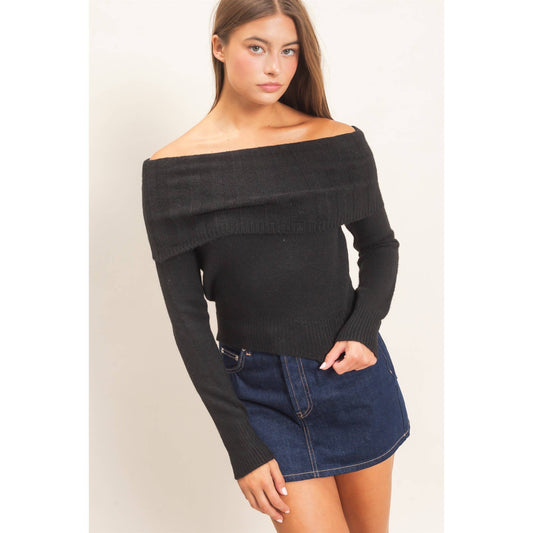 Off-Shoulder Sweater