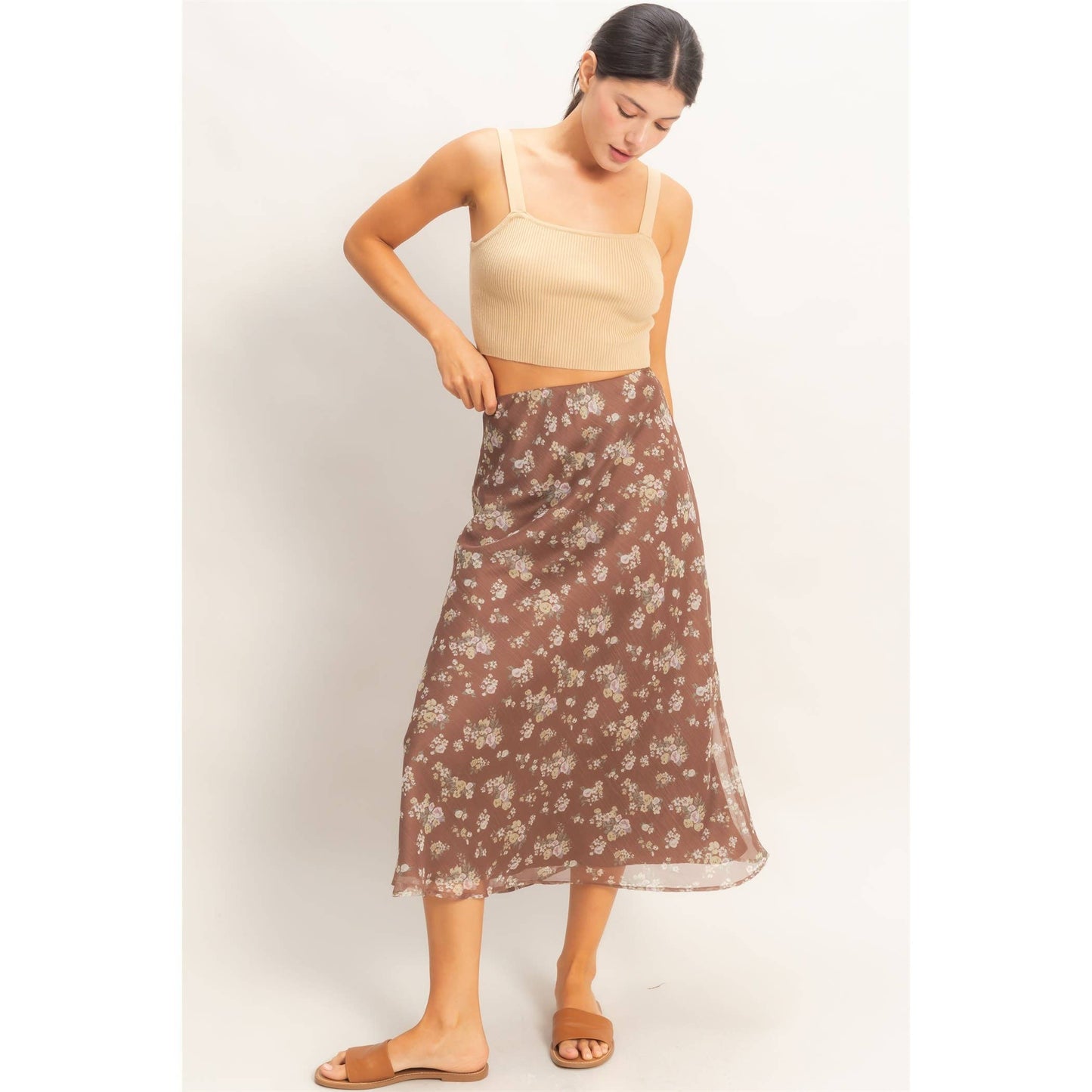 Spring Floral Skirt
