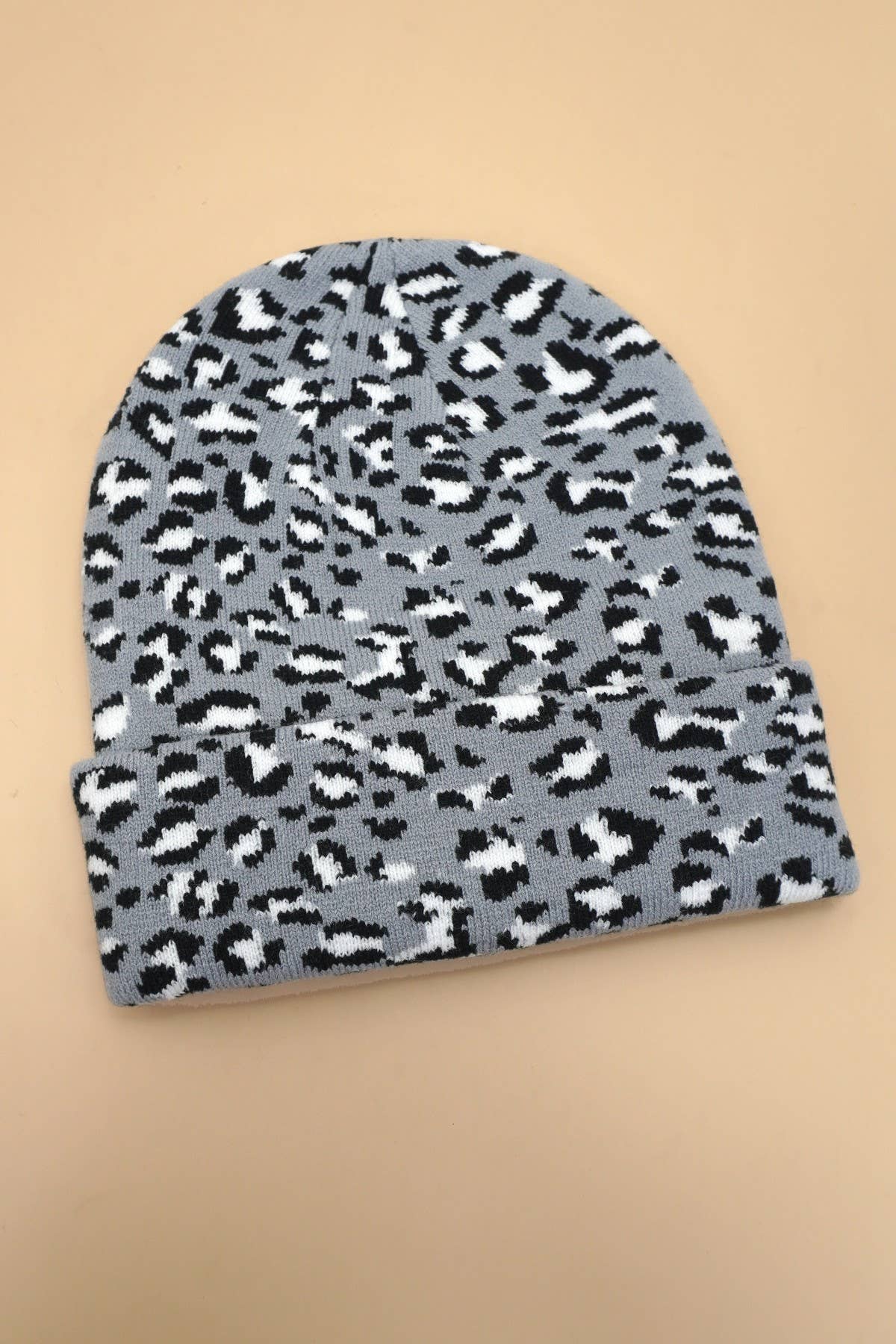 Leopard beanie