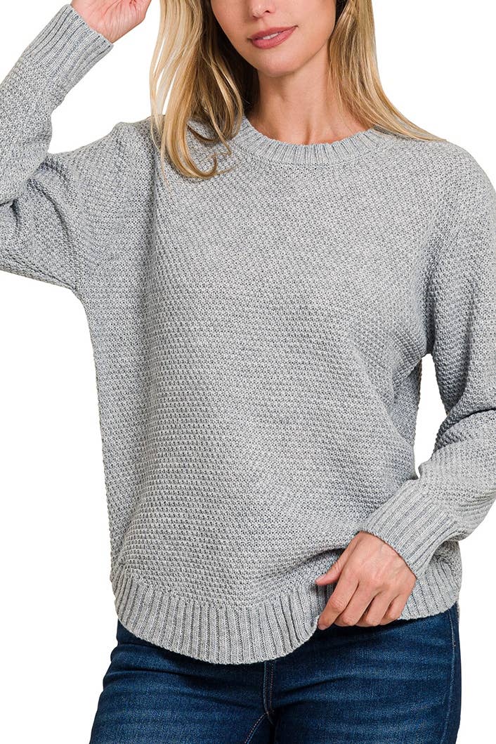 Round Hem Sweater