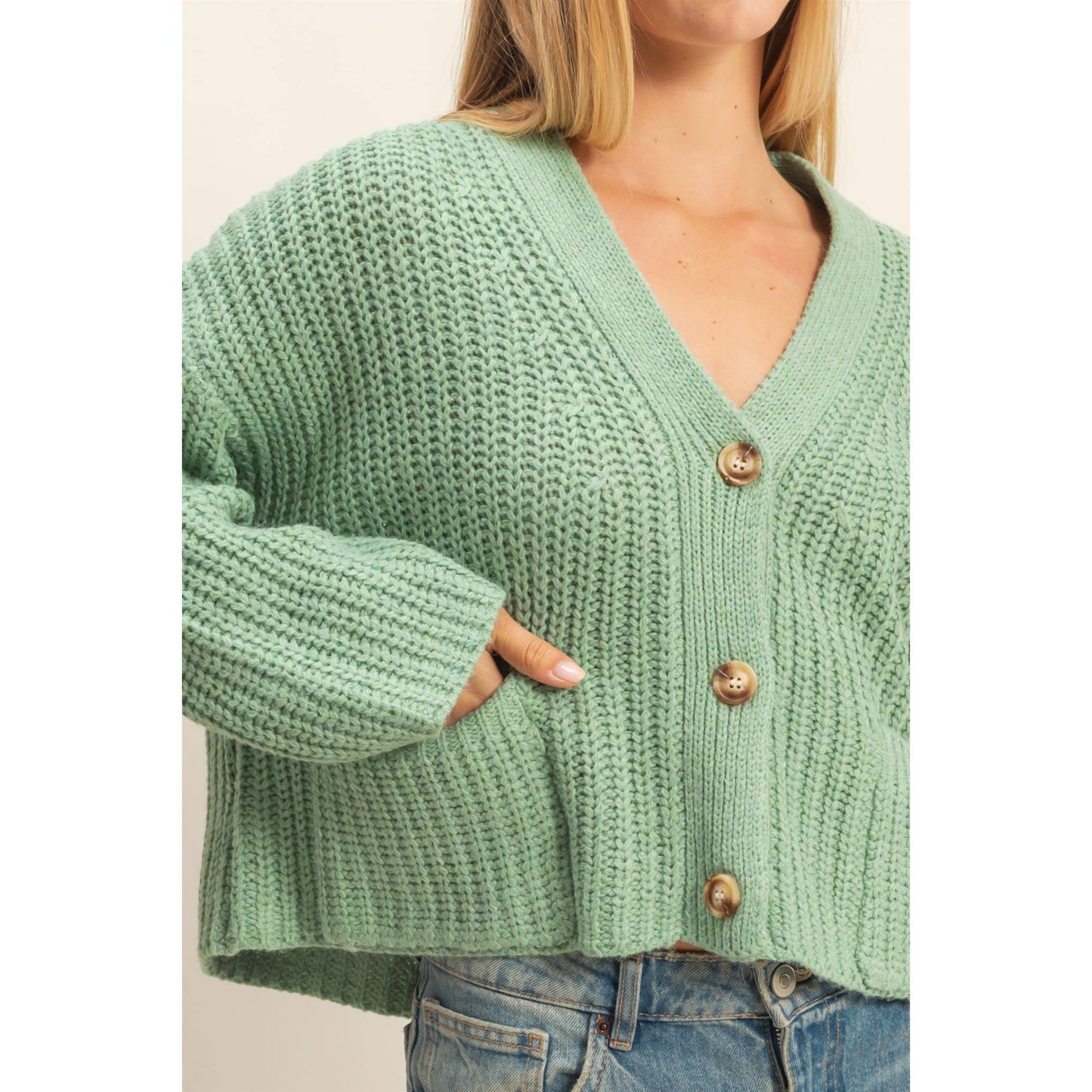 Basic button cardi