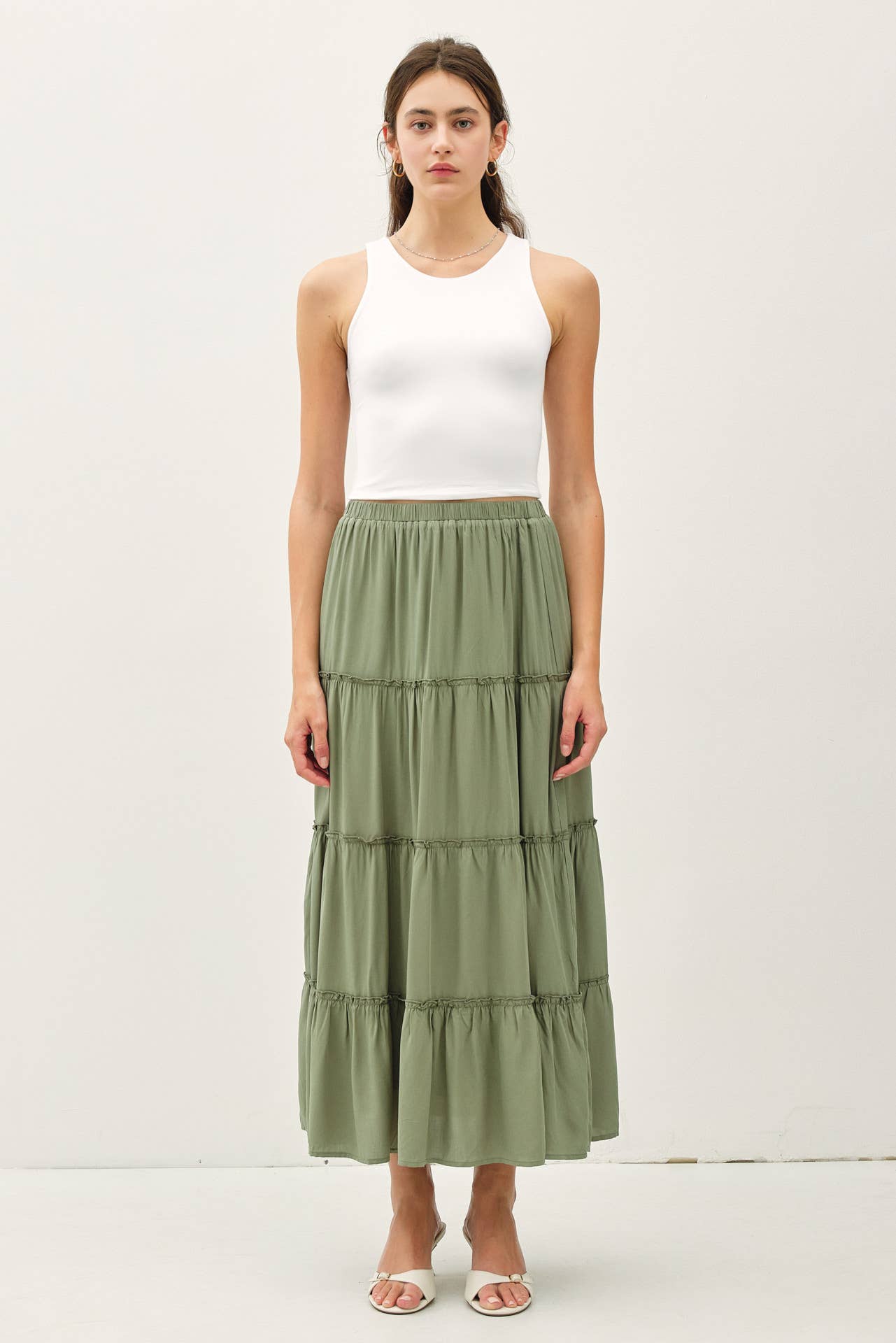 HIGH NECK CROPPED TANK
