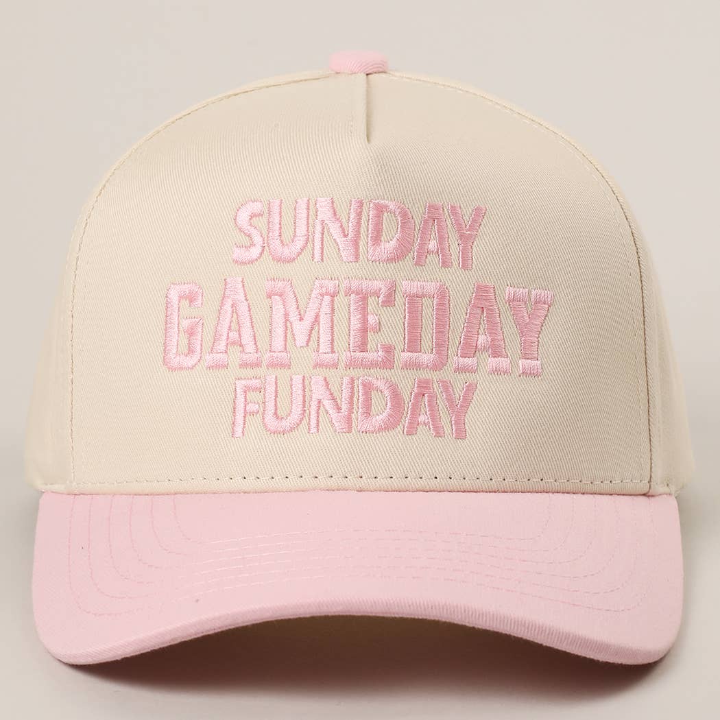 SUNDAY GAMEDAY FUNDAY Embroidery Trucker Hat