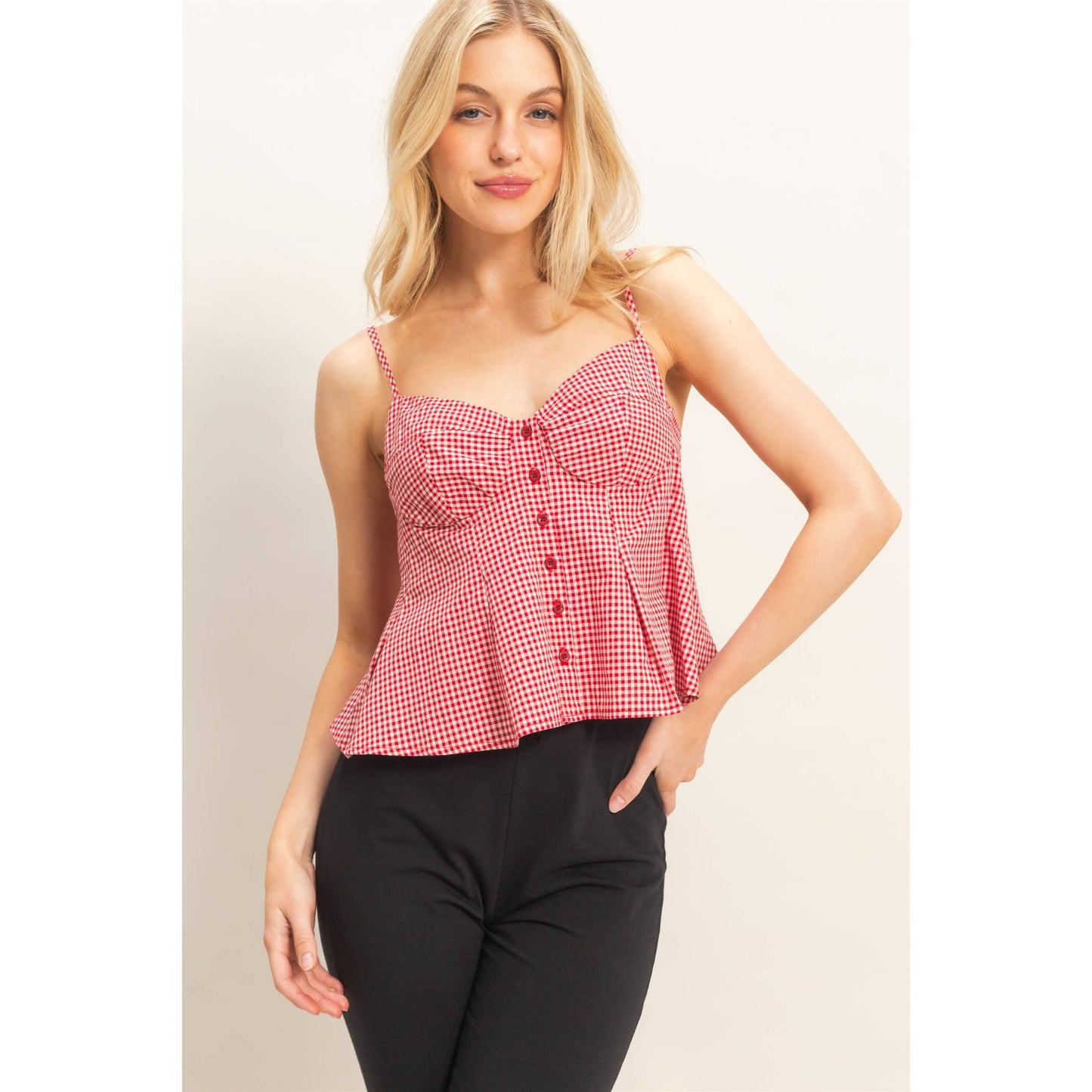 Gingham Cami