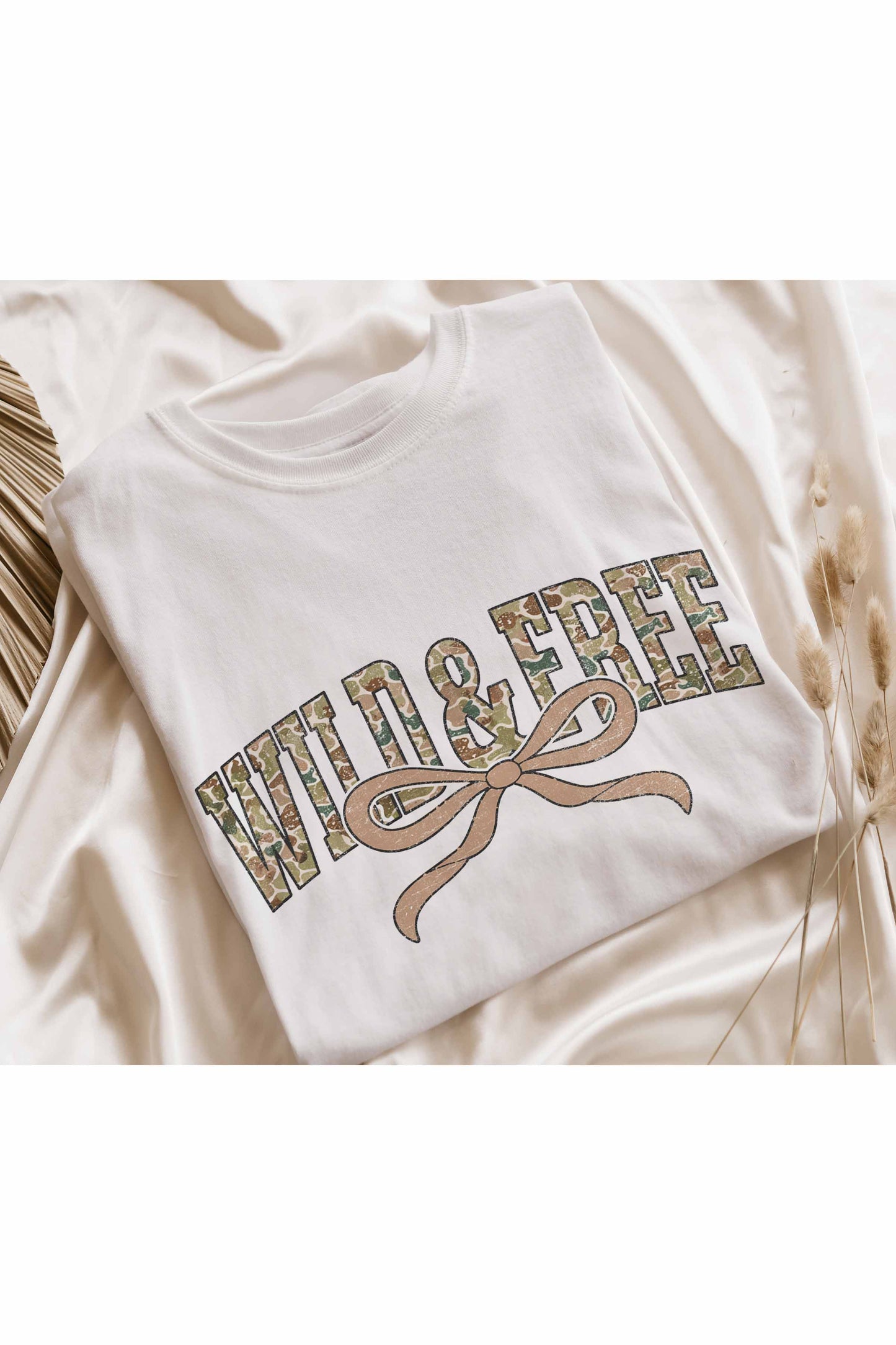WILD FREE BOW OVERSIZED TEE