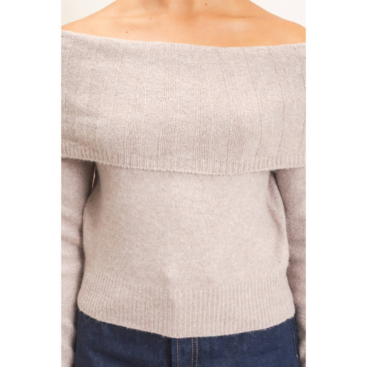 Off-Shoulder Sweater