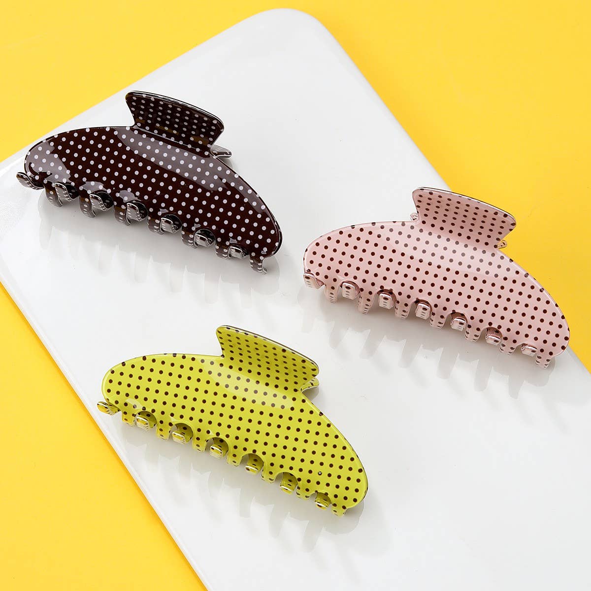 Polka Dot Hair Claw Clip | 40H1052