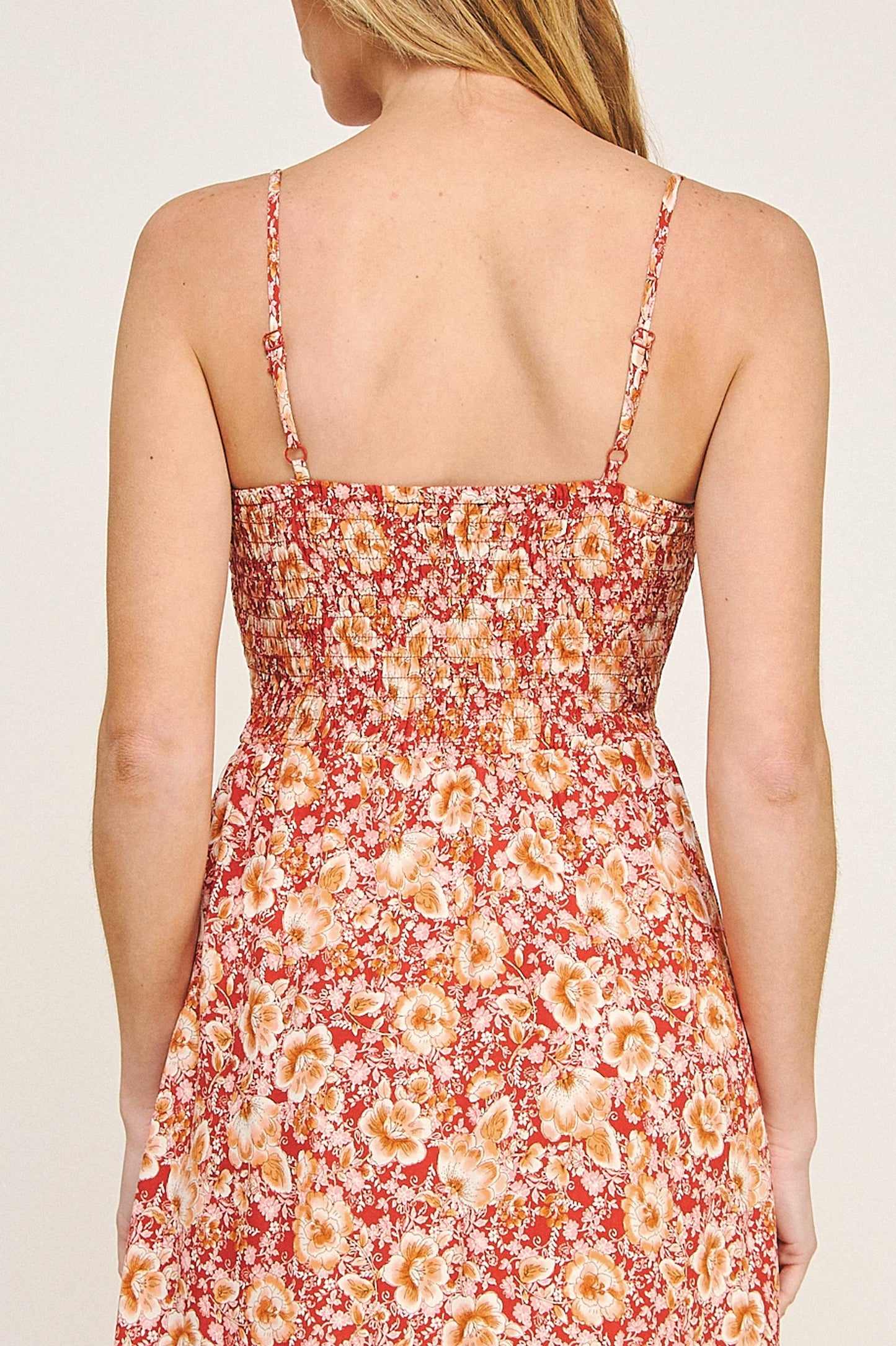 Floral resort midi dress