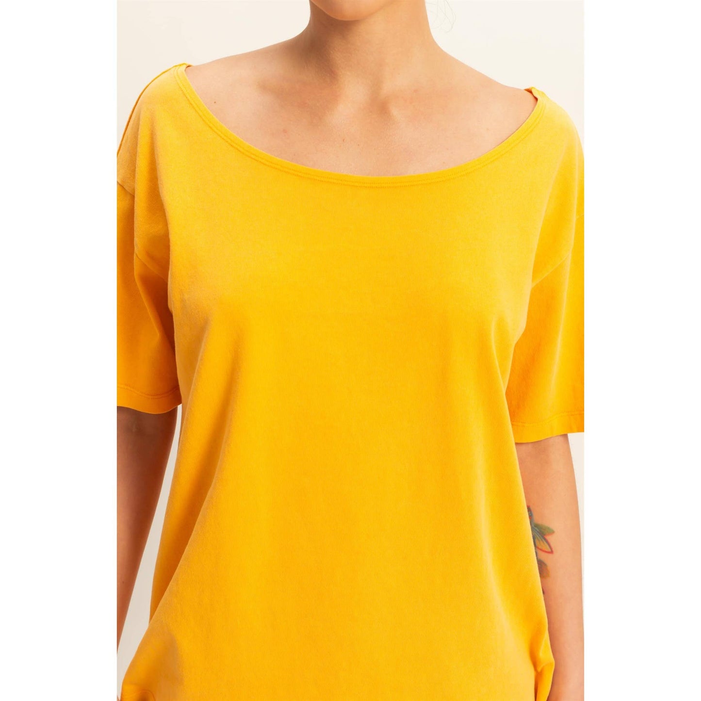 Boat Neck Basic Tee