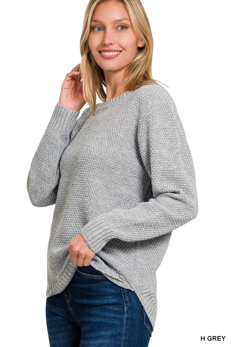 Round Hem Sweater