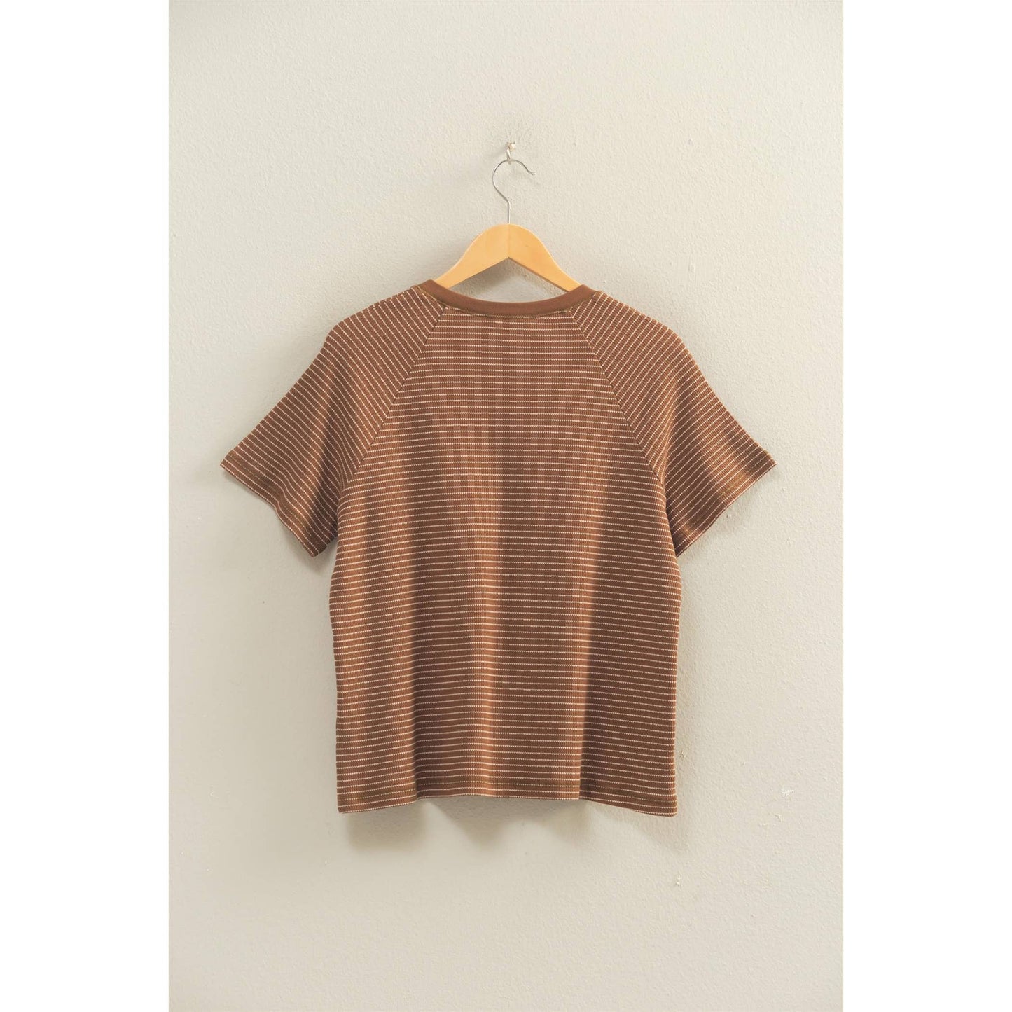 Striped thermal tee