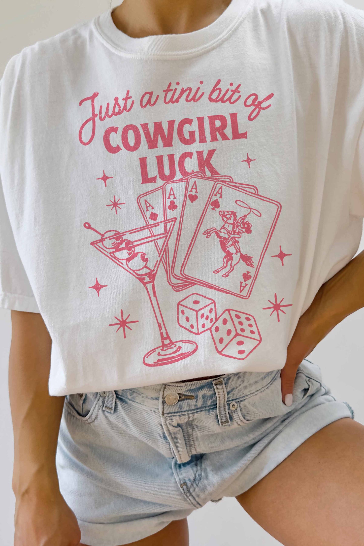 COWGIRL LUCK OVERSIZED TEE