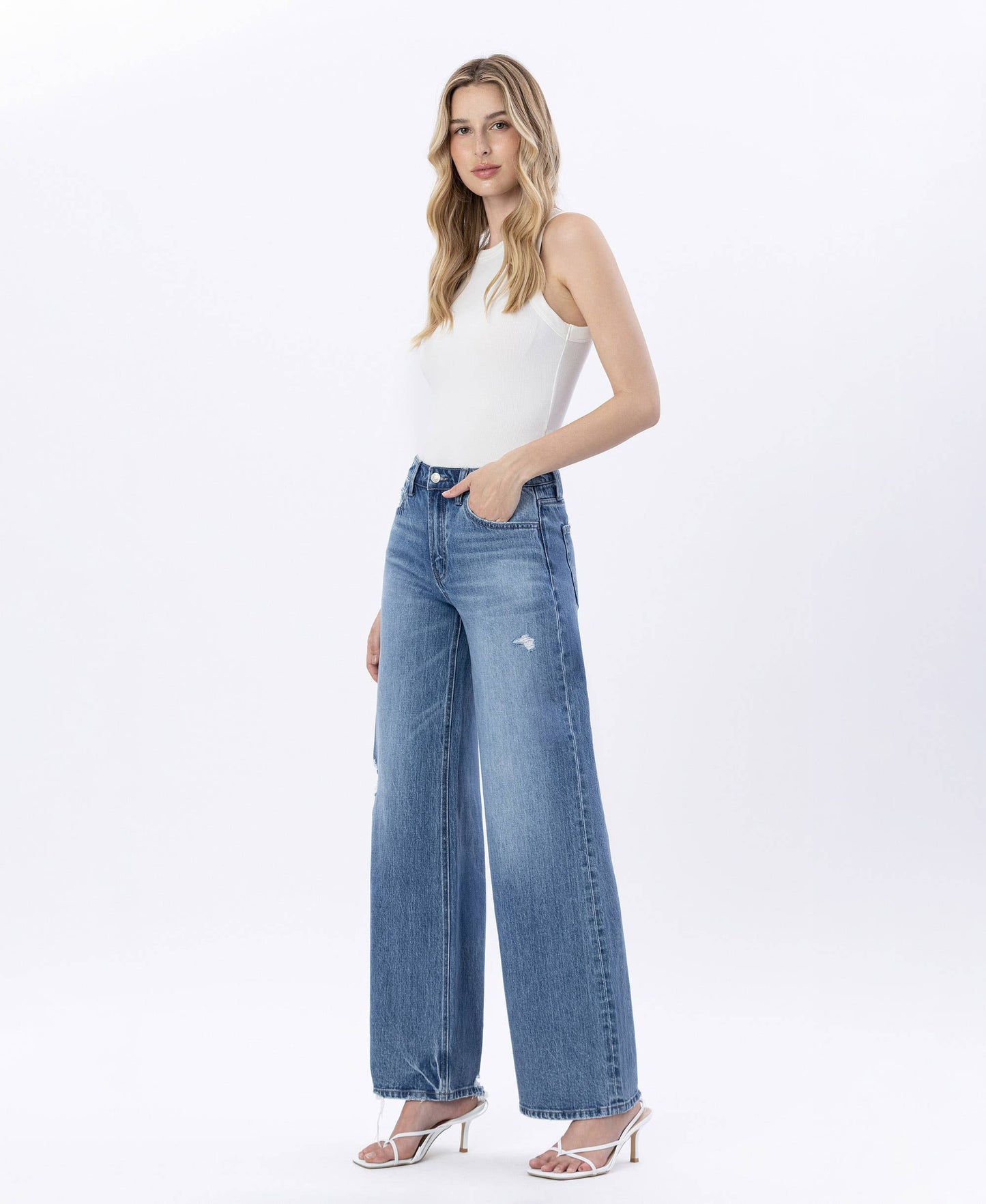 BRITNEY HIGH RISE WIDE LEG JEANS