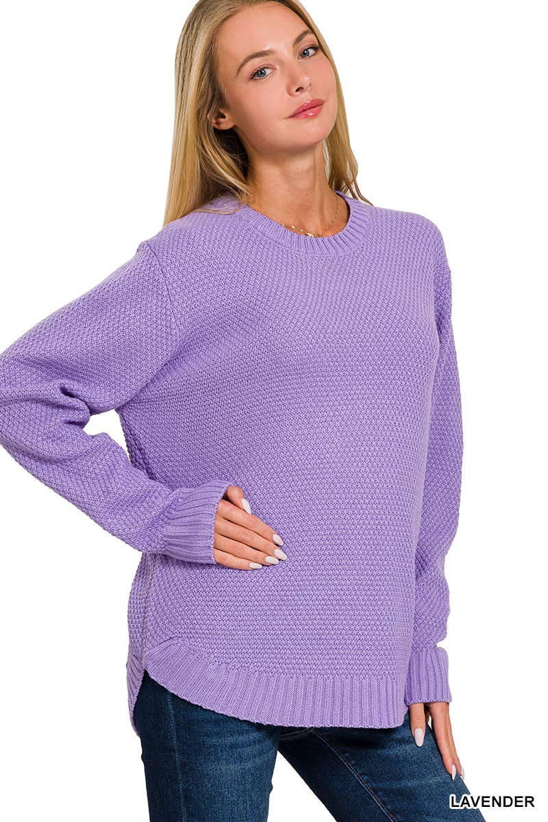 Round Hem Sweater