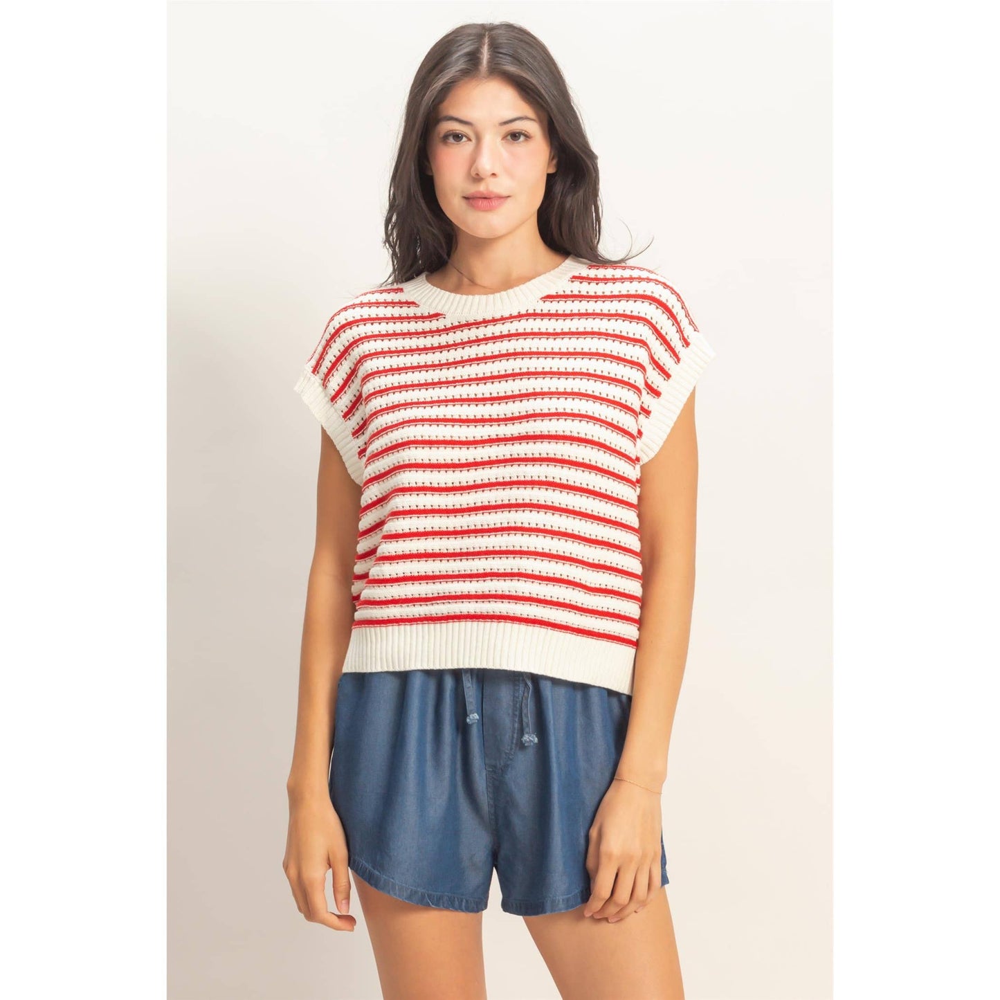 Striped knit Top