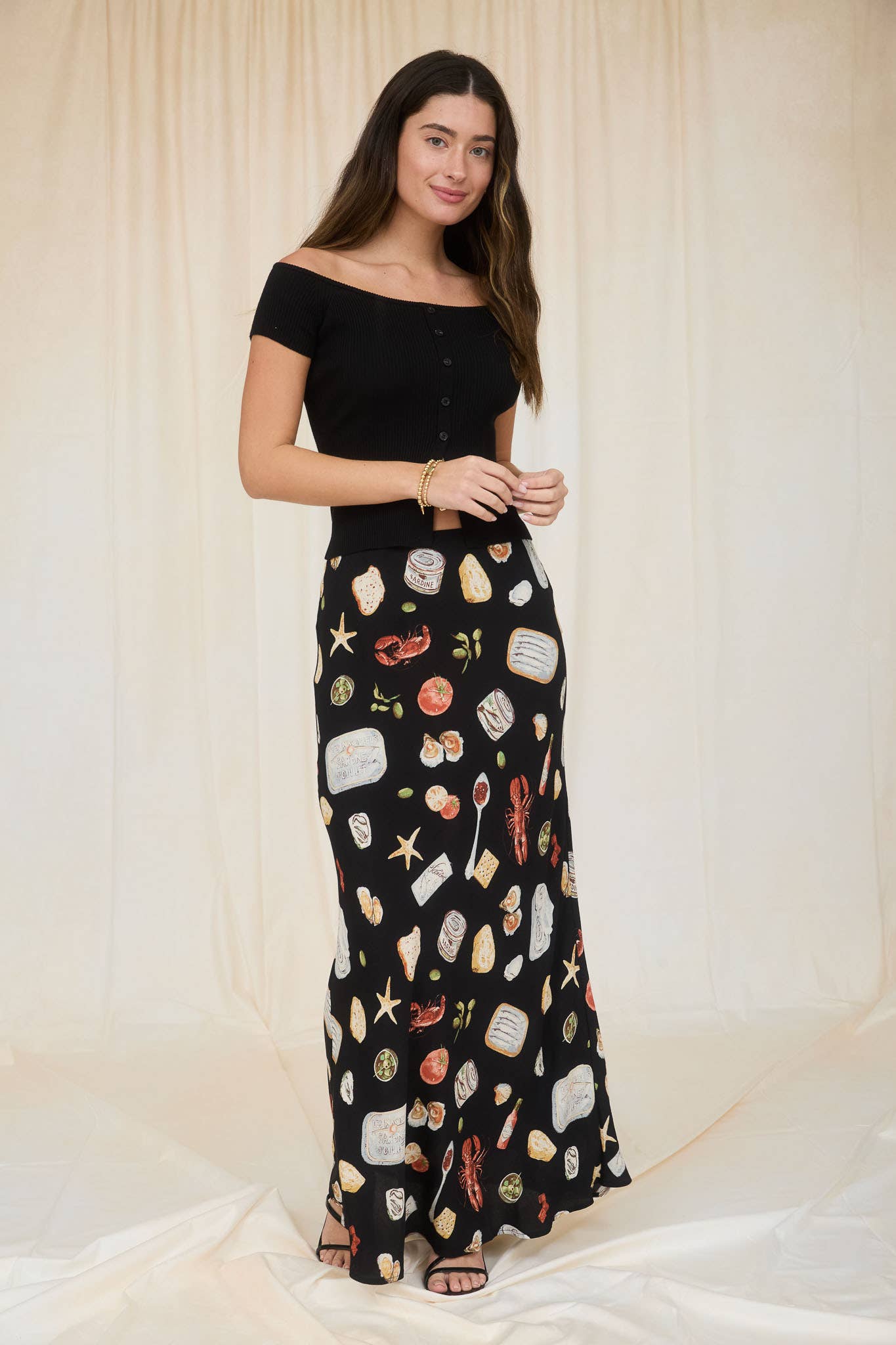 SPLIT OFF SHOULDER TOP