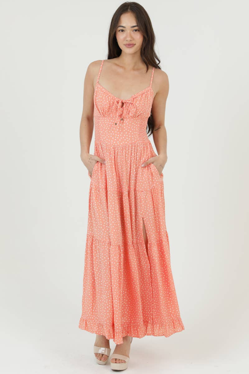 POLKA DOT MAXI DRESS