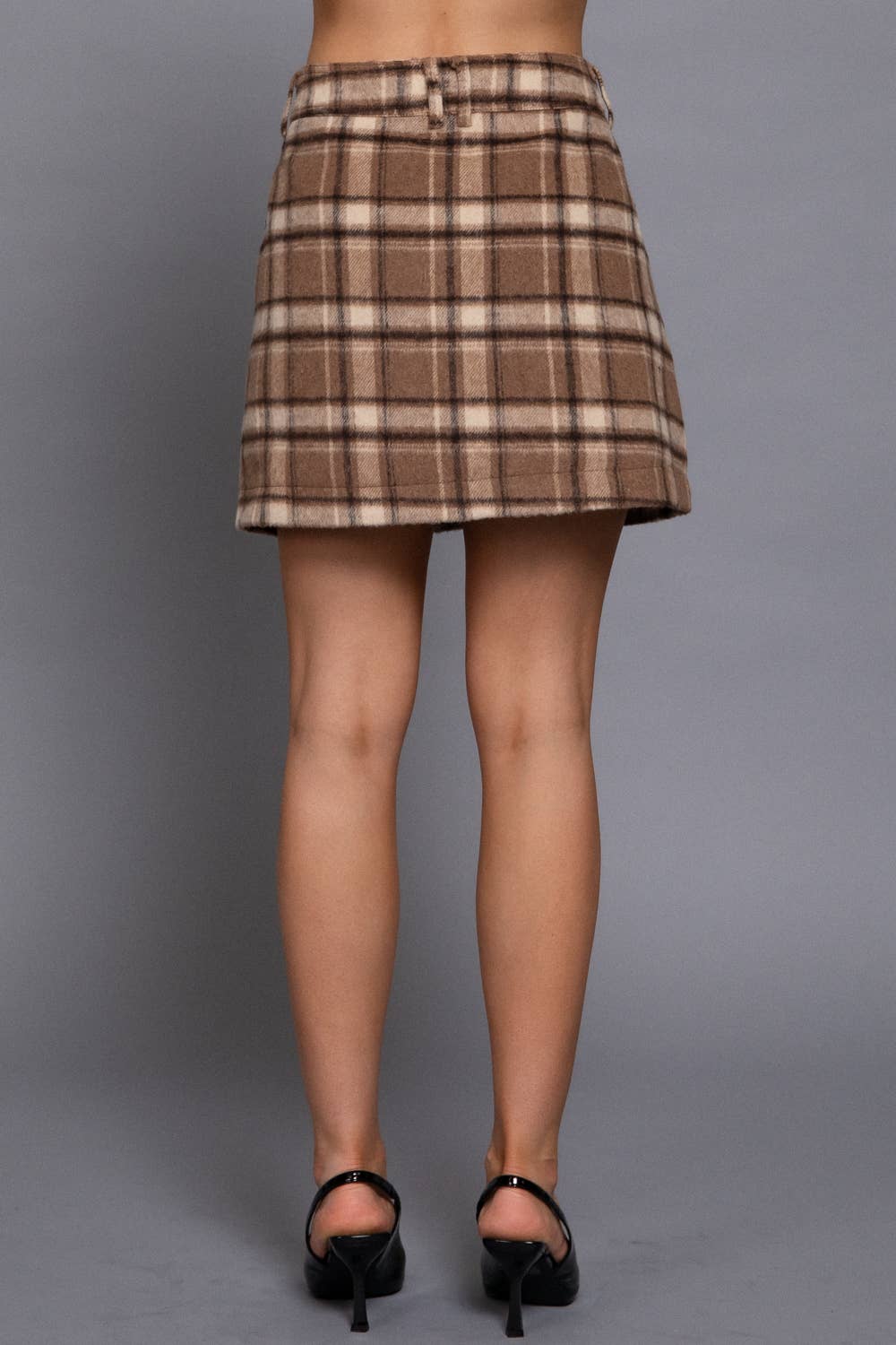 PLAID MINI SKIRT