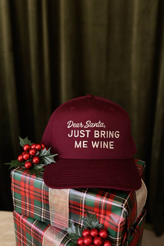 Dear Santa, just bring me wine hat