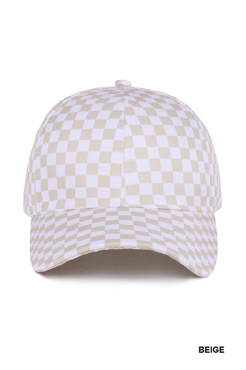 Checkered hat