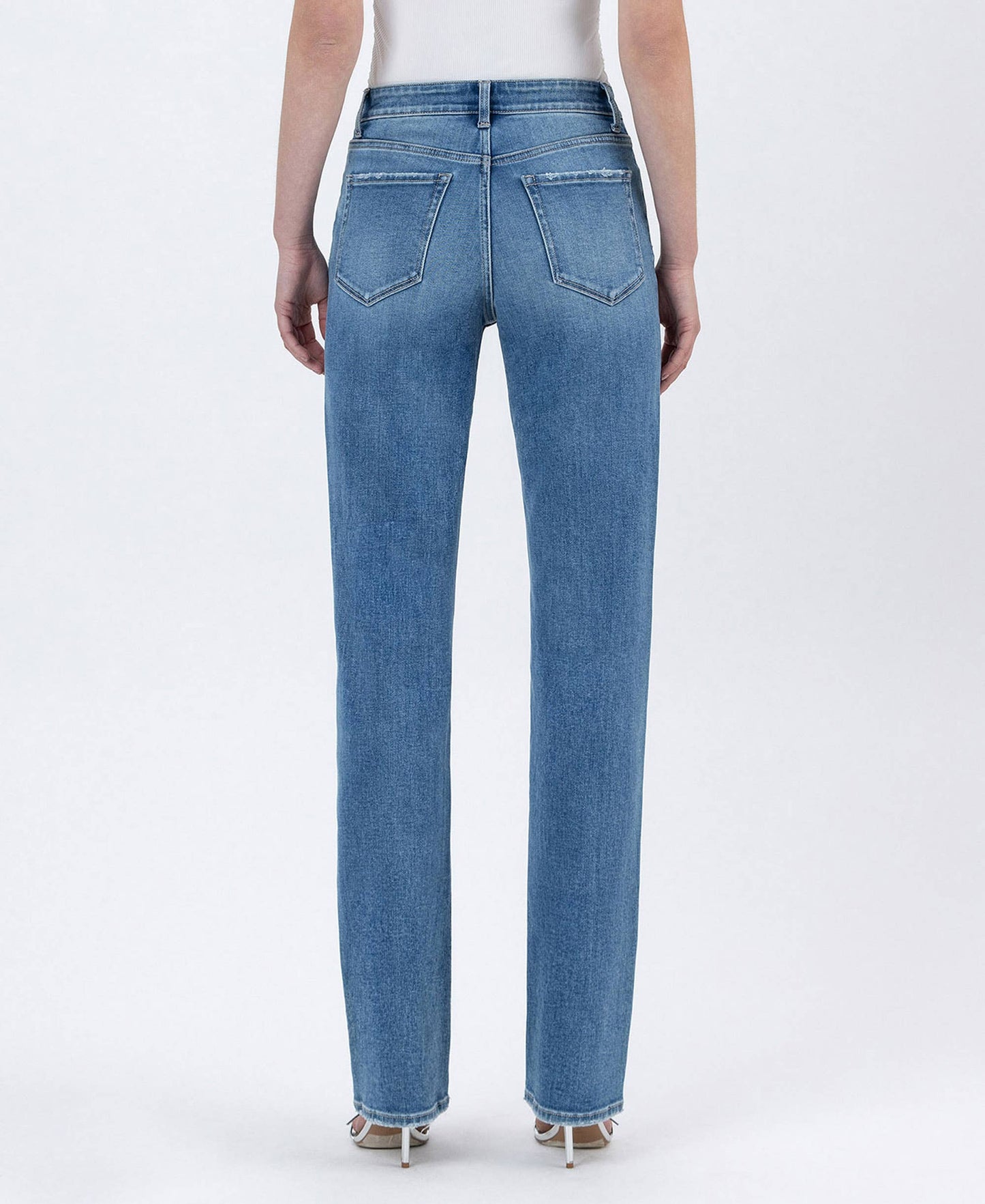 MELISSA HIGH RISE FULL LENGTH STRAIGHT LEG JEANS T6868