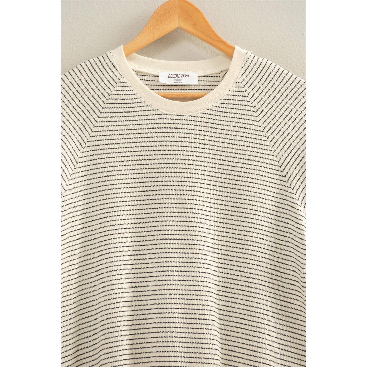 Striped thermal tee