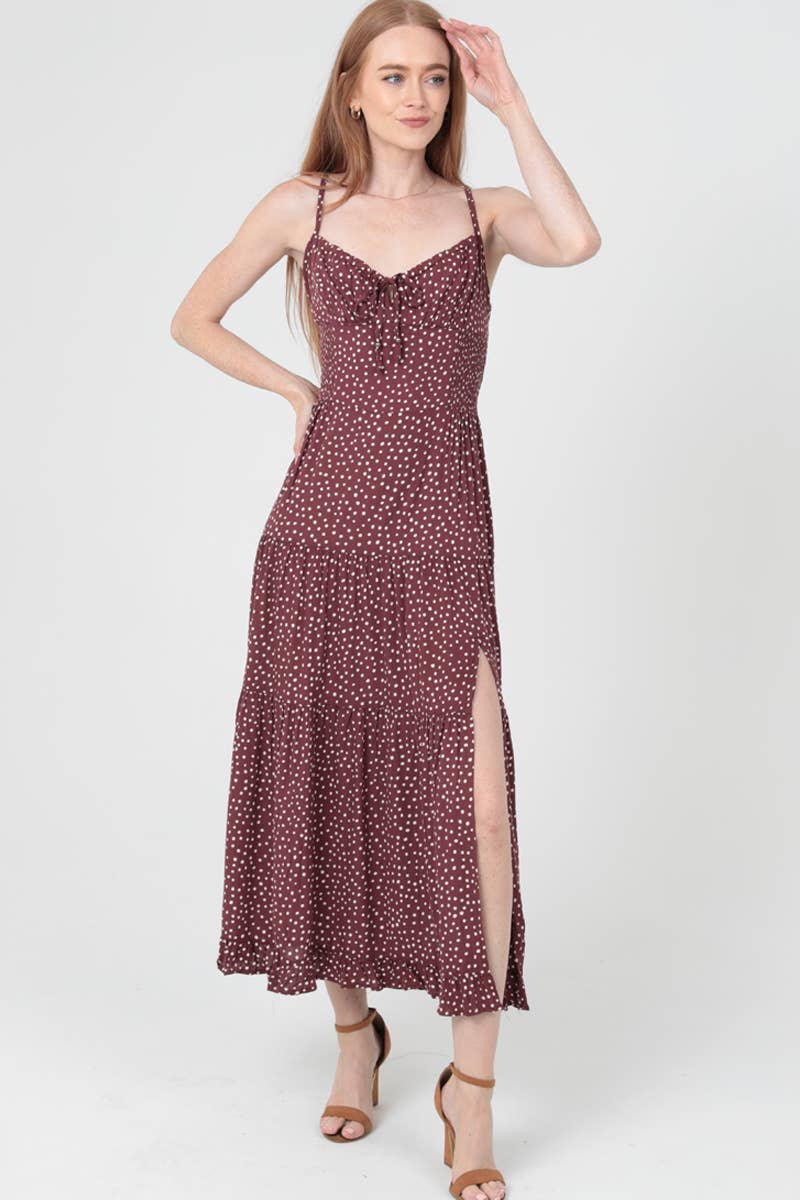 POLKA DOT MAXI DRESS