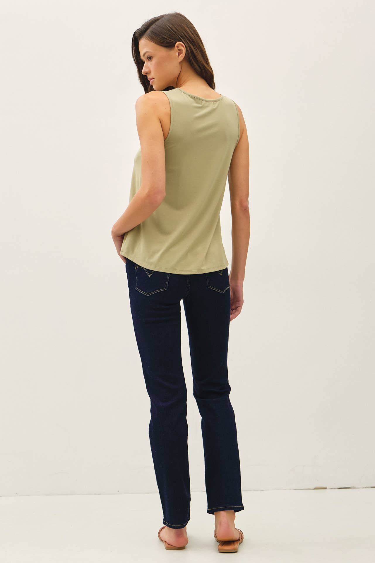SAGE FLOWY TANK TOP
