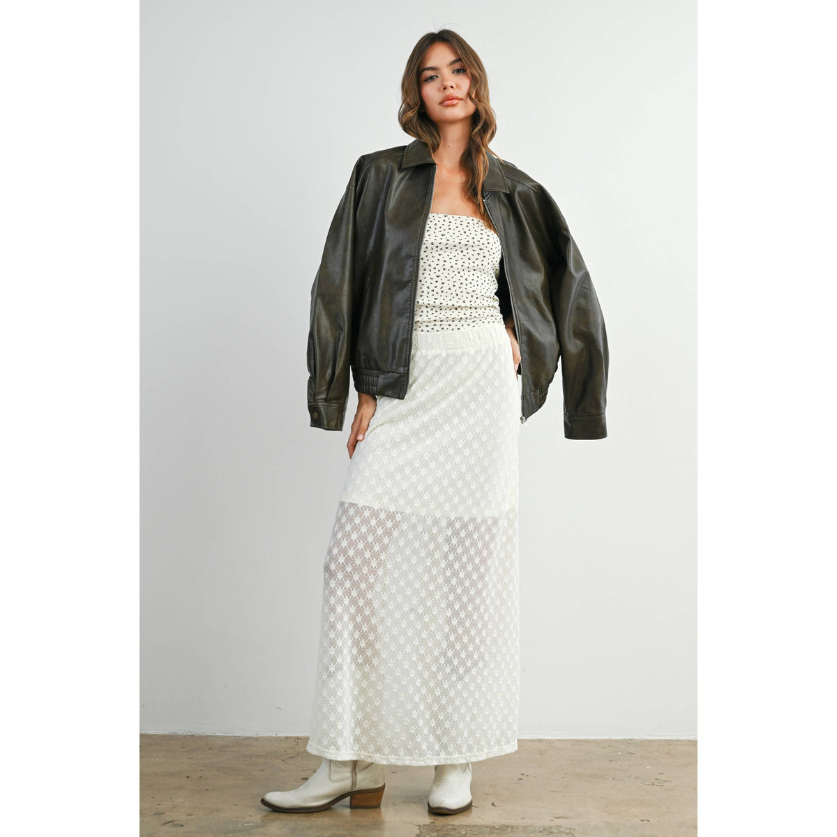 Zip up Leather jacket