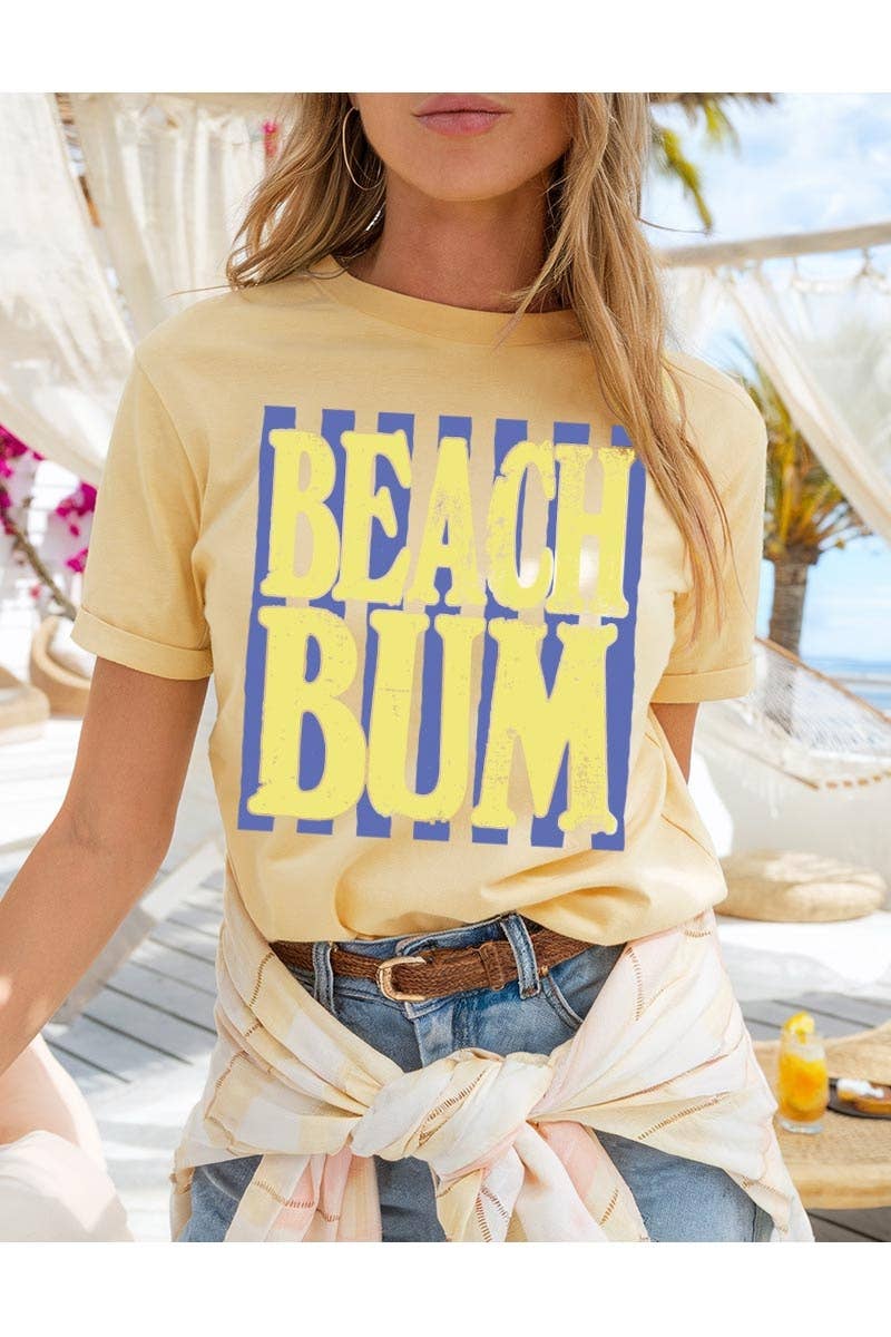 Beach Bum Graphic Heavy Cotton Tee