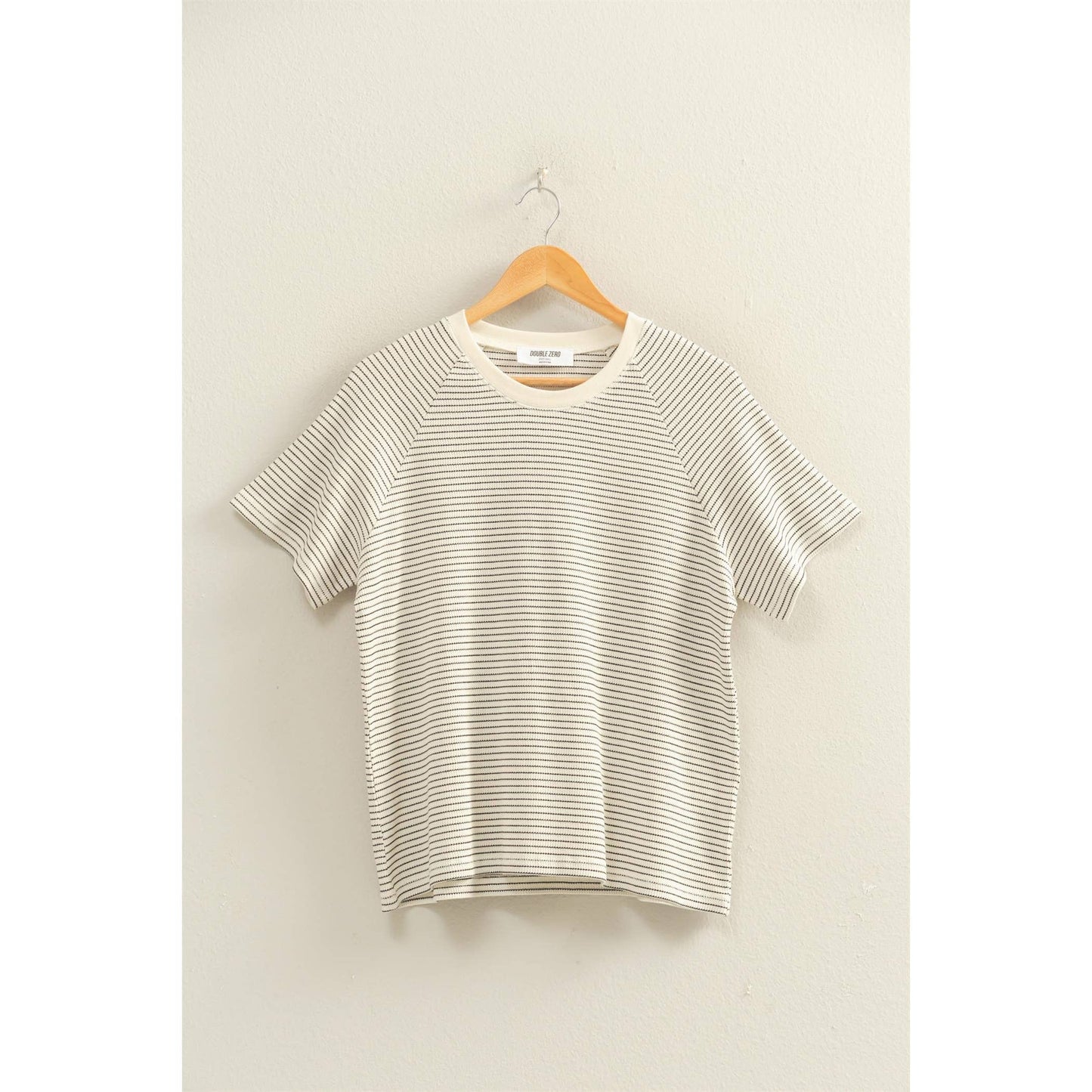 Striped thermal tee