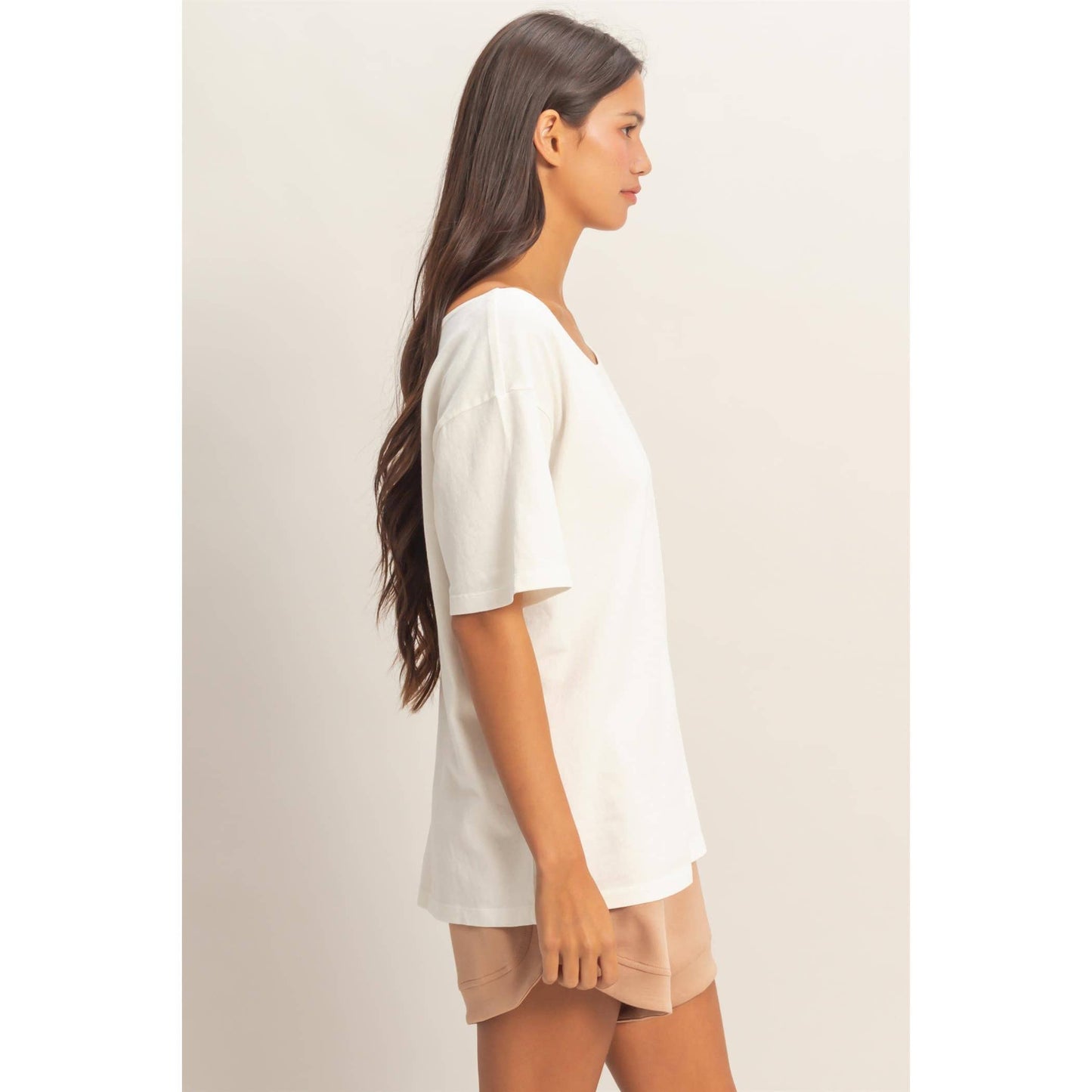 Boat Neck Basic Tee