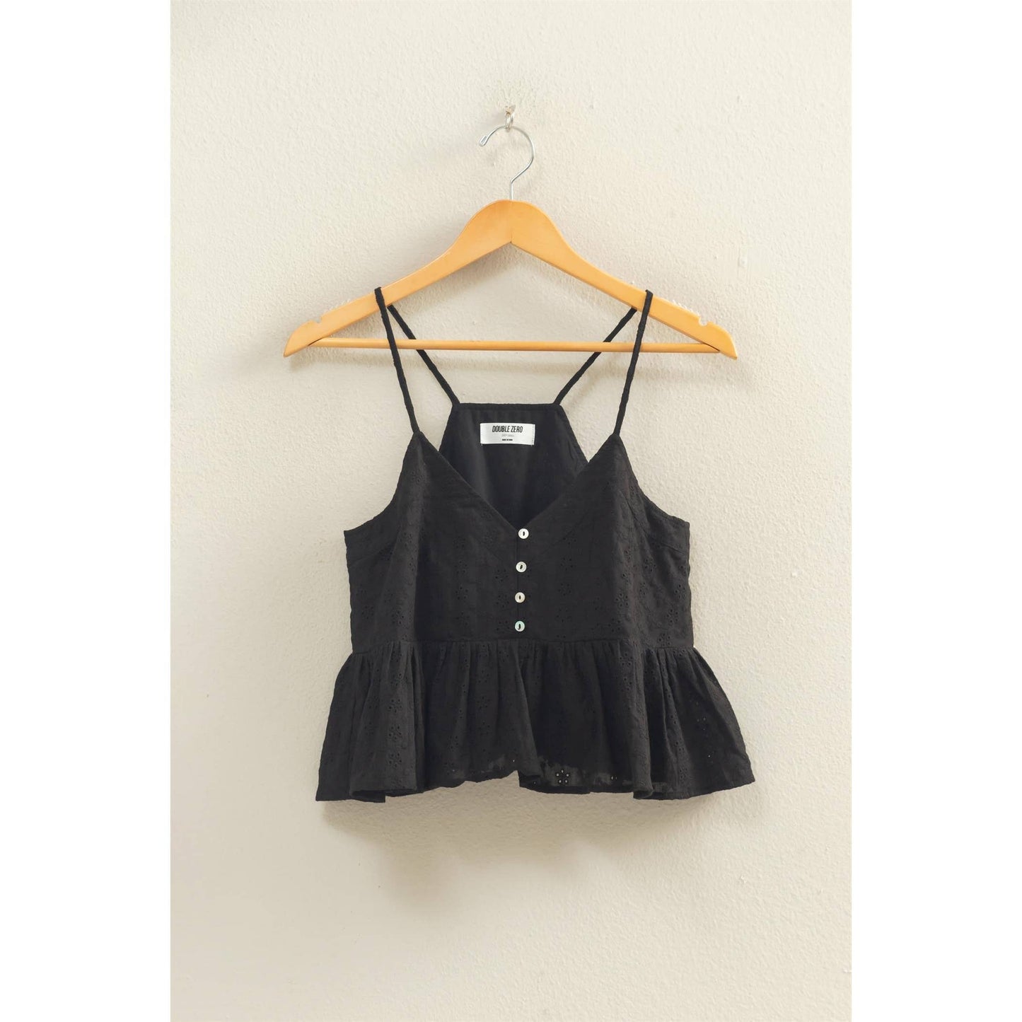 Button Peplum Top