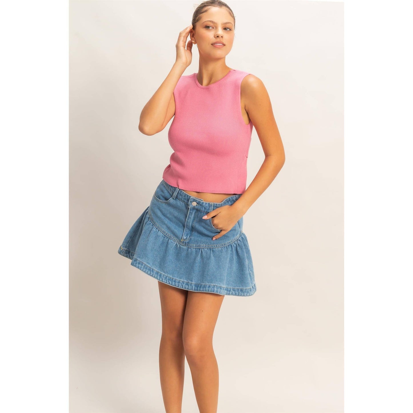 Serena open back top