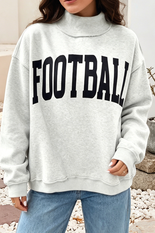 FOOTBALL / GAMEDAY Reversible Mock Neck Sweatshirt