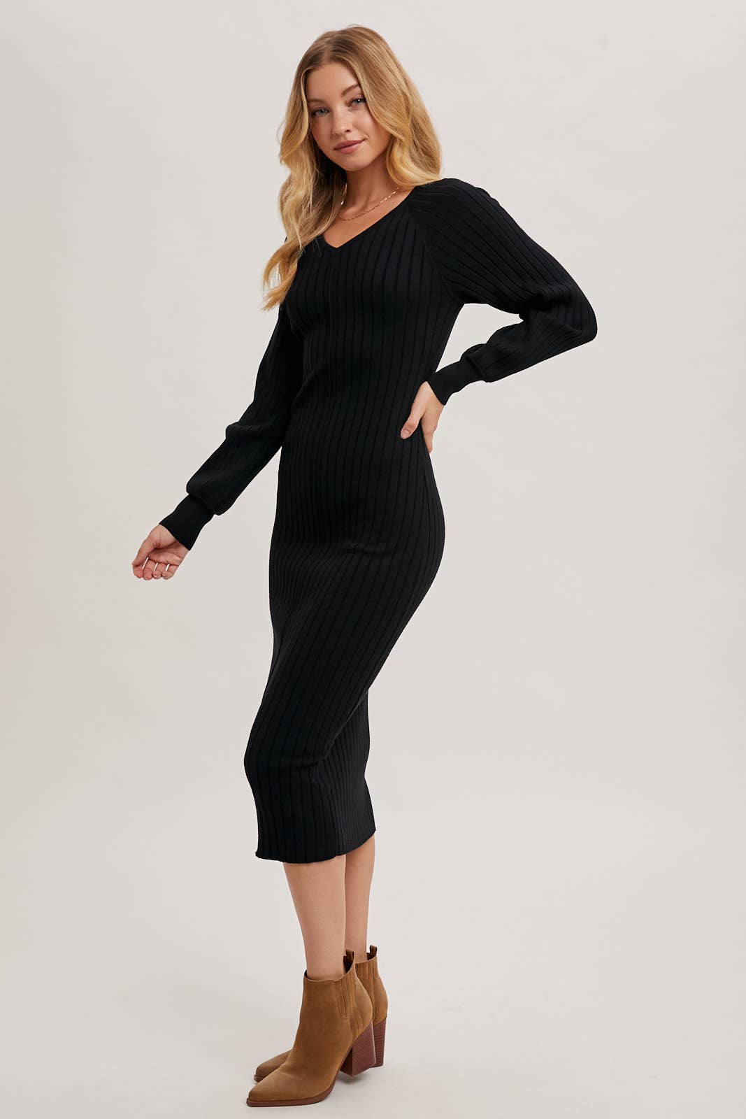 BELLA SWEATER MIDI DRESS