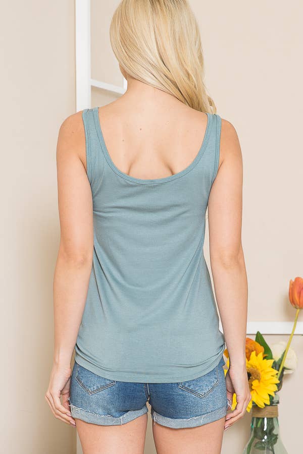 BASIC ROUND NECK TANK