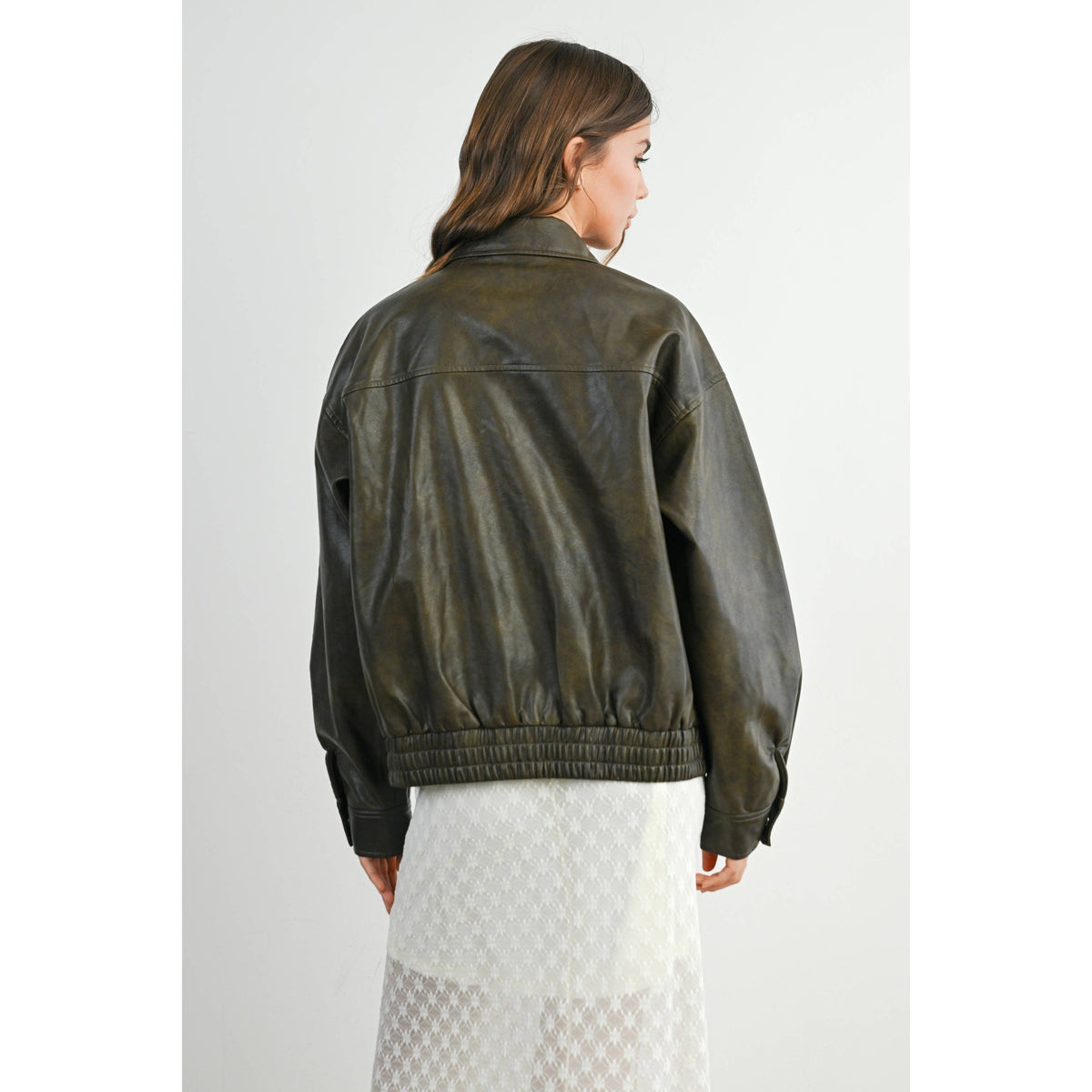 Zip up Leather jacket