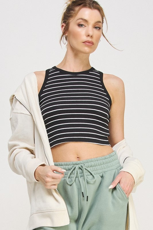 Ribbed Striped Tank