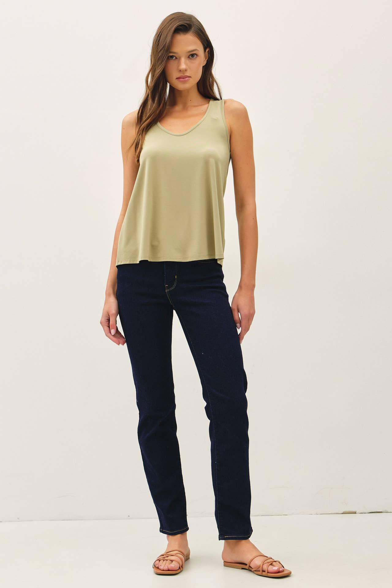SAGE FLOWY TANK TOP