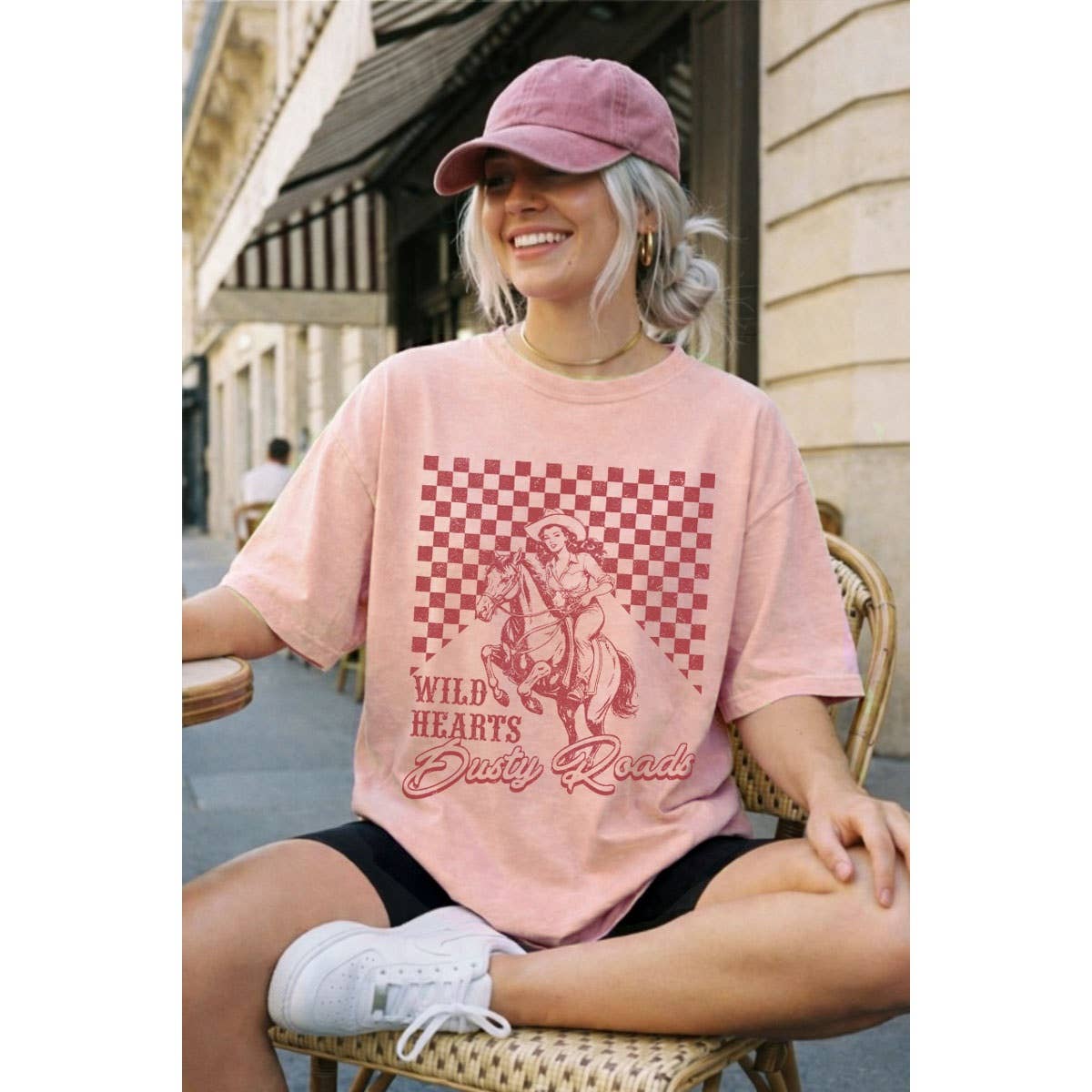 WILD HEARTS OVERSIZED MINERAL GRAPHIC TEE