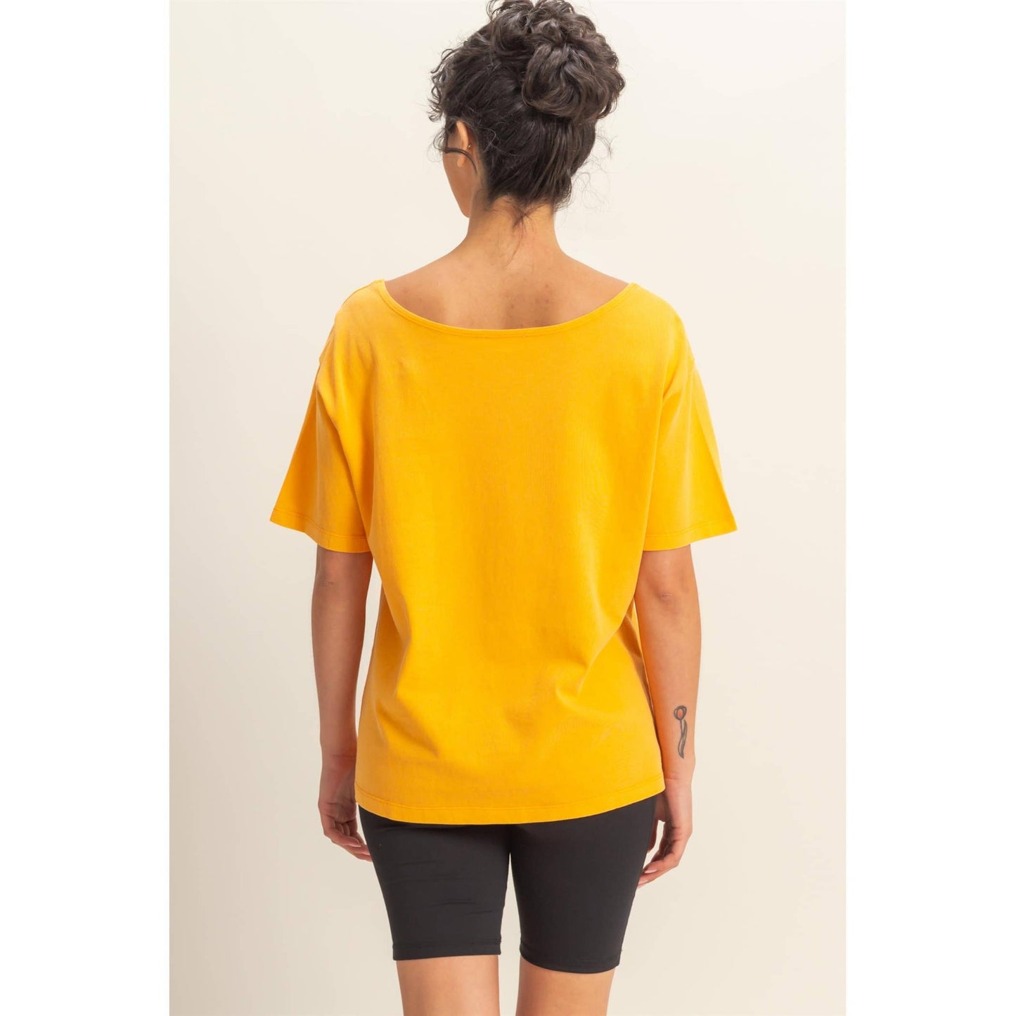 Boat Neck Basic Tee