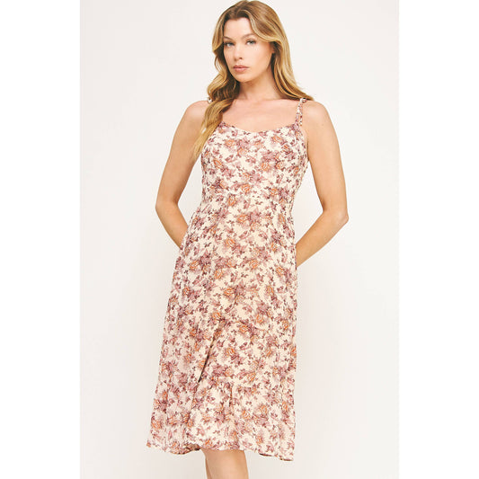 ROSETTE MIDI DRESS