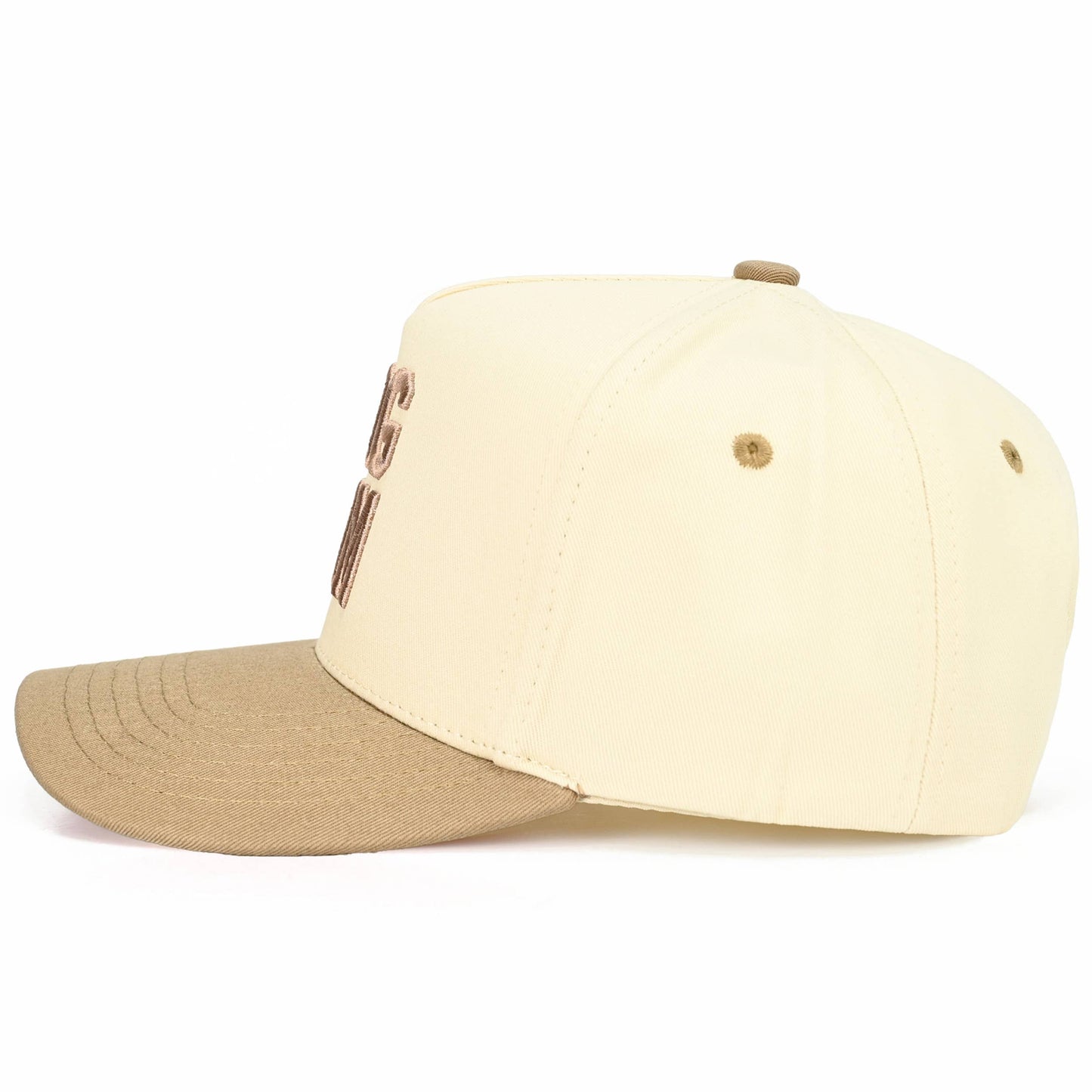 DOG MOM Embroidered Two Tone Trucker Cap