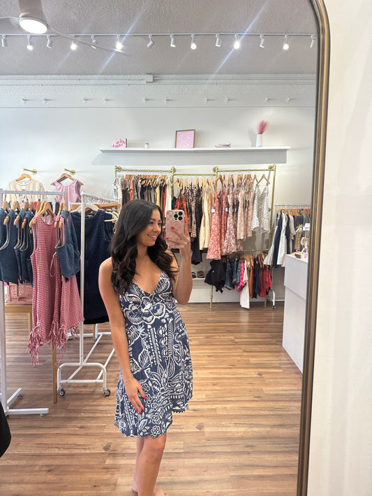 Navy vacay dress