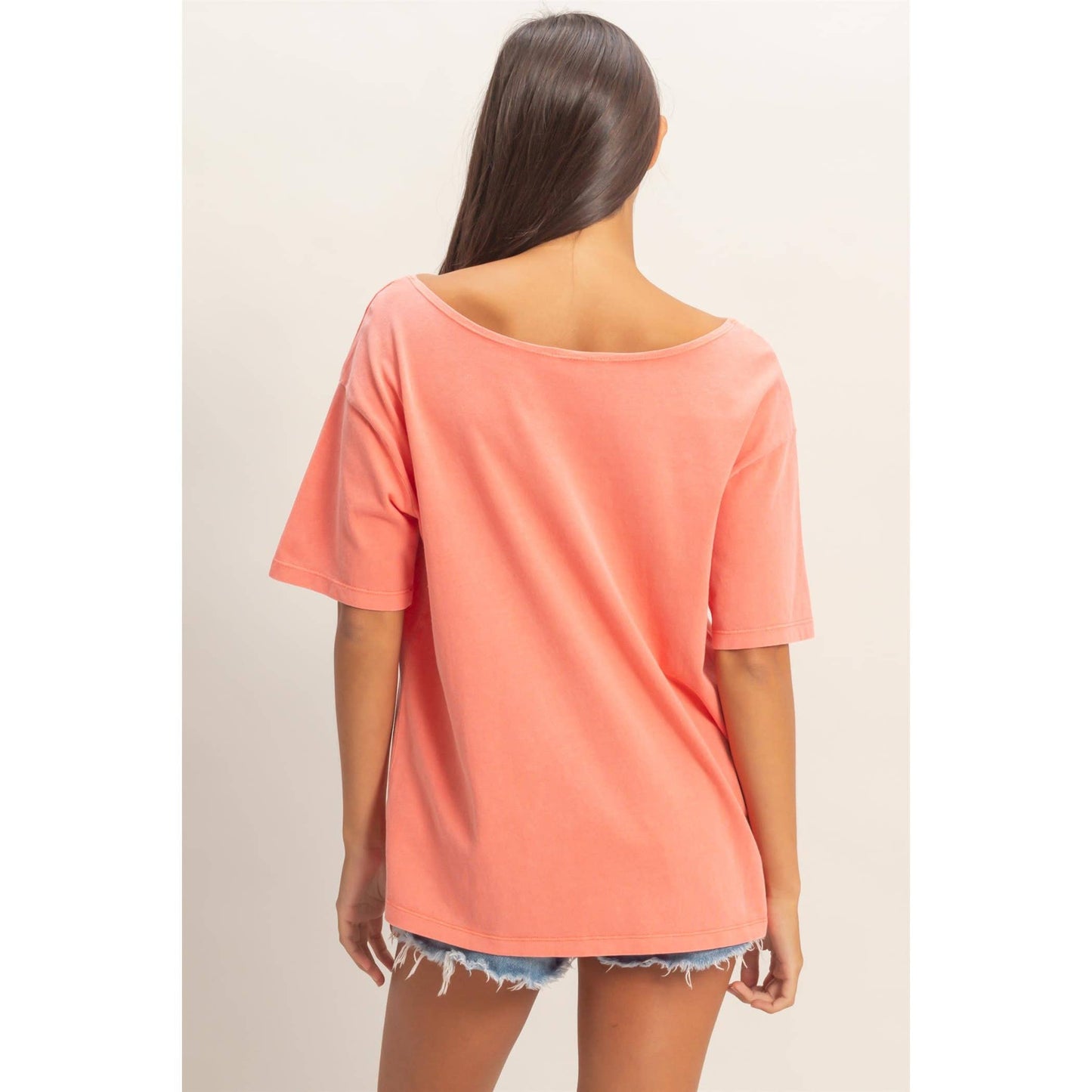 Boat Neck Basic Tee